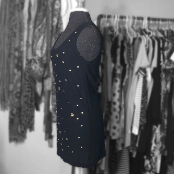 Forever 21 Black Tunic Top with Rhinestones - Picture 3 of 3